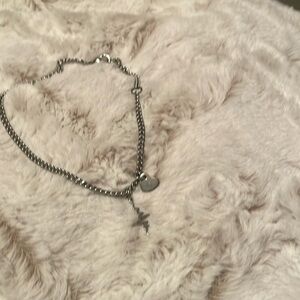 Silver plated anklet